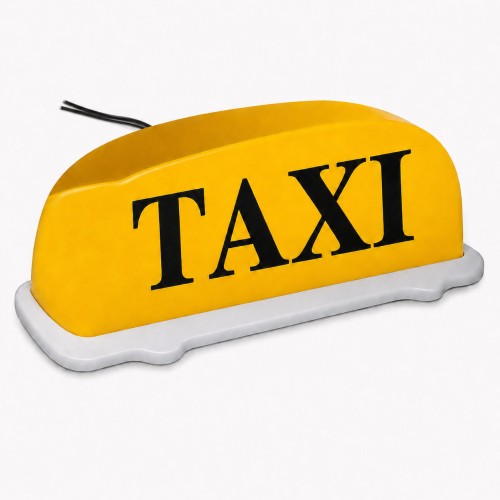 TAXI lámpa, sárga, mágneses tetőre 12V FL-WS1201