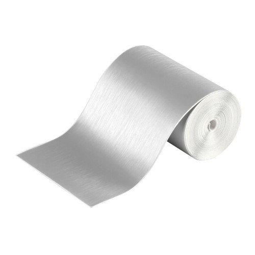 Autó küszöb- és karcolásvédő fóliacsík, szálcsiszolt alumínium hatású, Lampa Shield