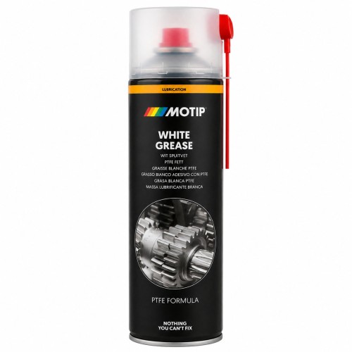 Fehér zsír spray teflon adalékkal, Motip White Grease PTFE 090204 500ml