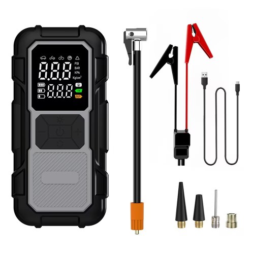 Indítás segítő 4:1-ben egység (kompresszor, lámpa, töltő, bikázó),  8000mAh Autolife 46021