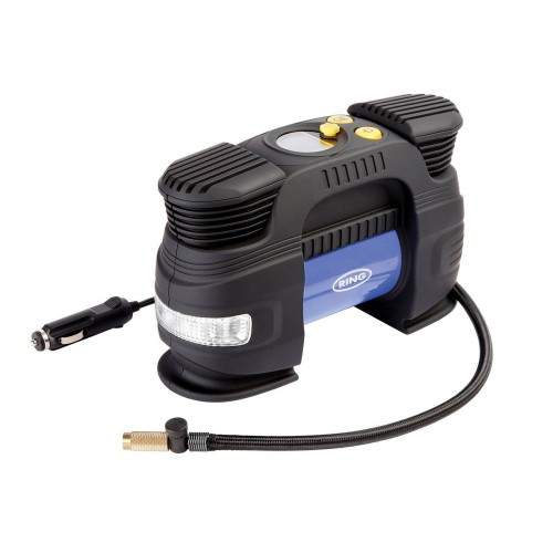 Kompresszor, prémium, 12V, SUV, 4x4, nagyobb járművekhez, RING RAC830 - 180W