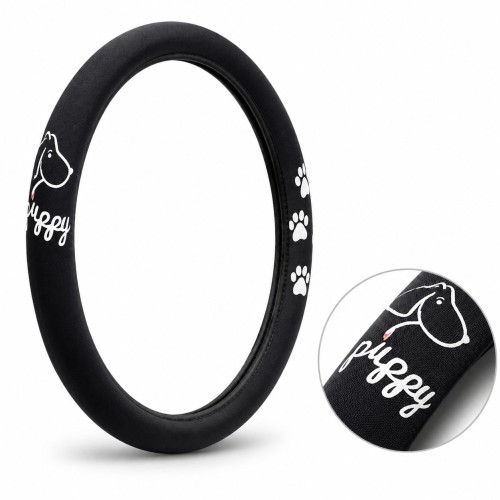 Kormányvédő 37-39cm fekete-fehér Puppy 29061