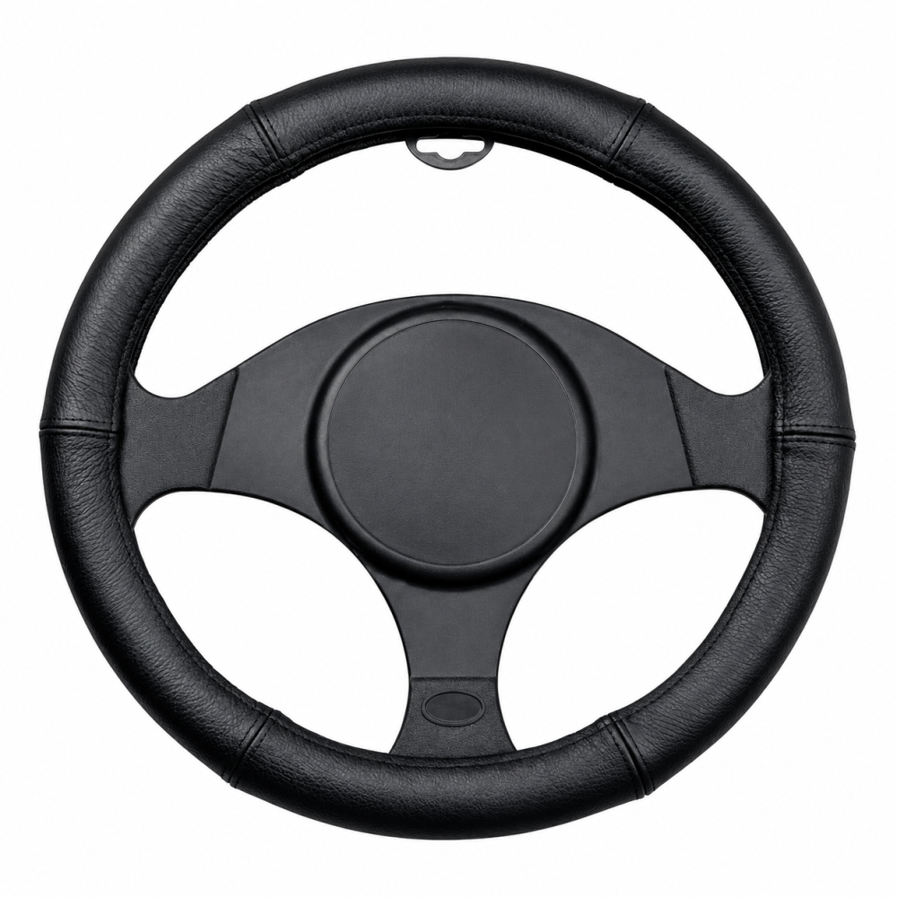 Kormányvédő bőr fekete 35-37cm AM3238 / CP10060