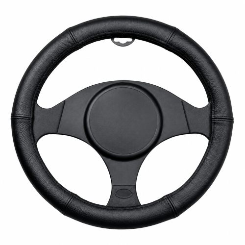 Kormányvédő bőr fekete 35-37cm AM3238 / CP10060