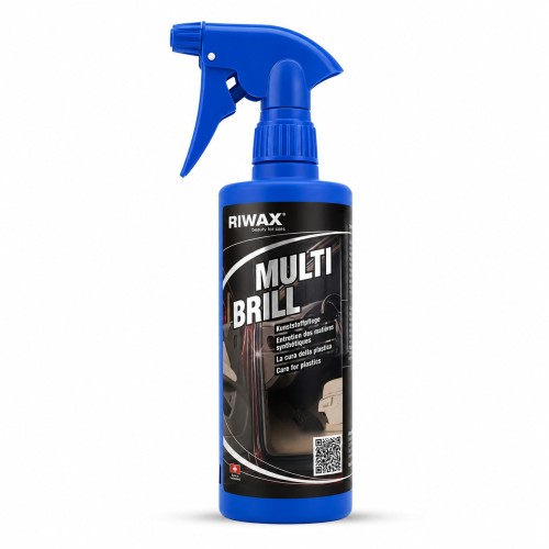 Műanyag- és gumiápoló pumpás spray 500 ml, Riwax Multi Brill