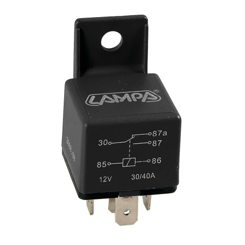 Relé 5 lábú 12V 40A, Lampa 45501