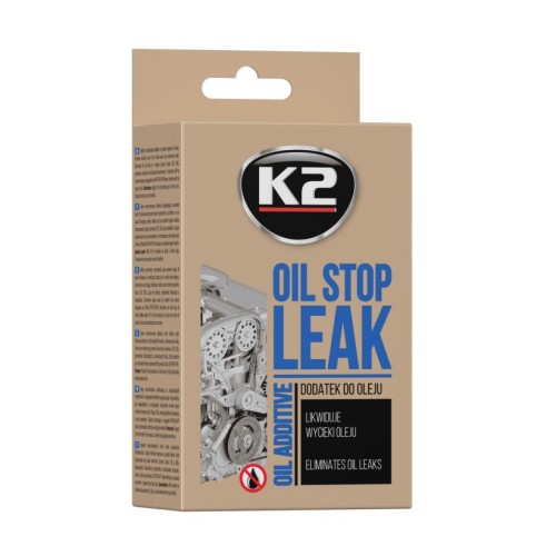Olajszivárgás gátló motorolaj-adlék 50ml, K2, Oil Stop Leak T377