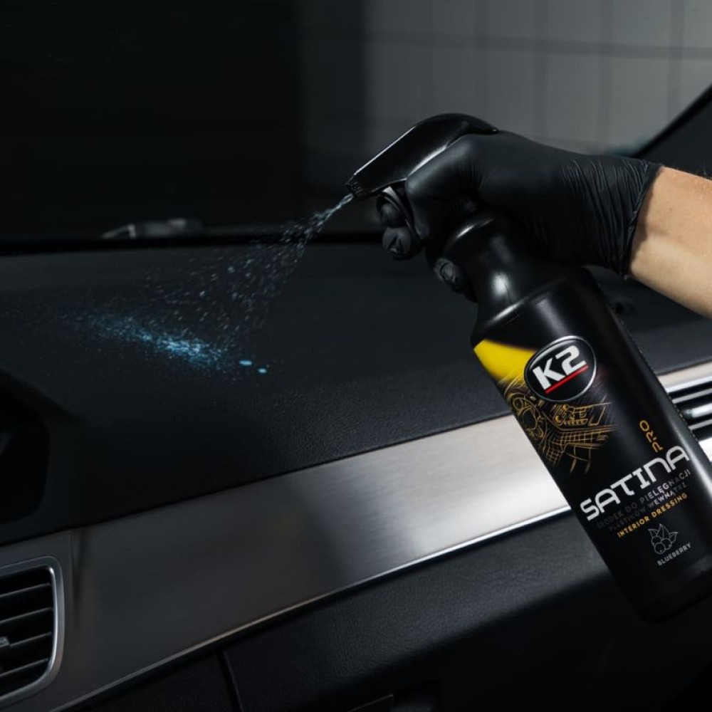 Műszerfalápoló pumpás spray 1 liter K2 Satina Pro Bluberry D5001