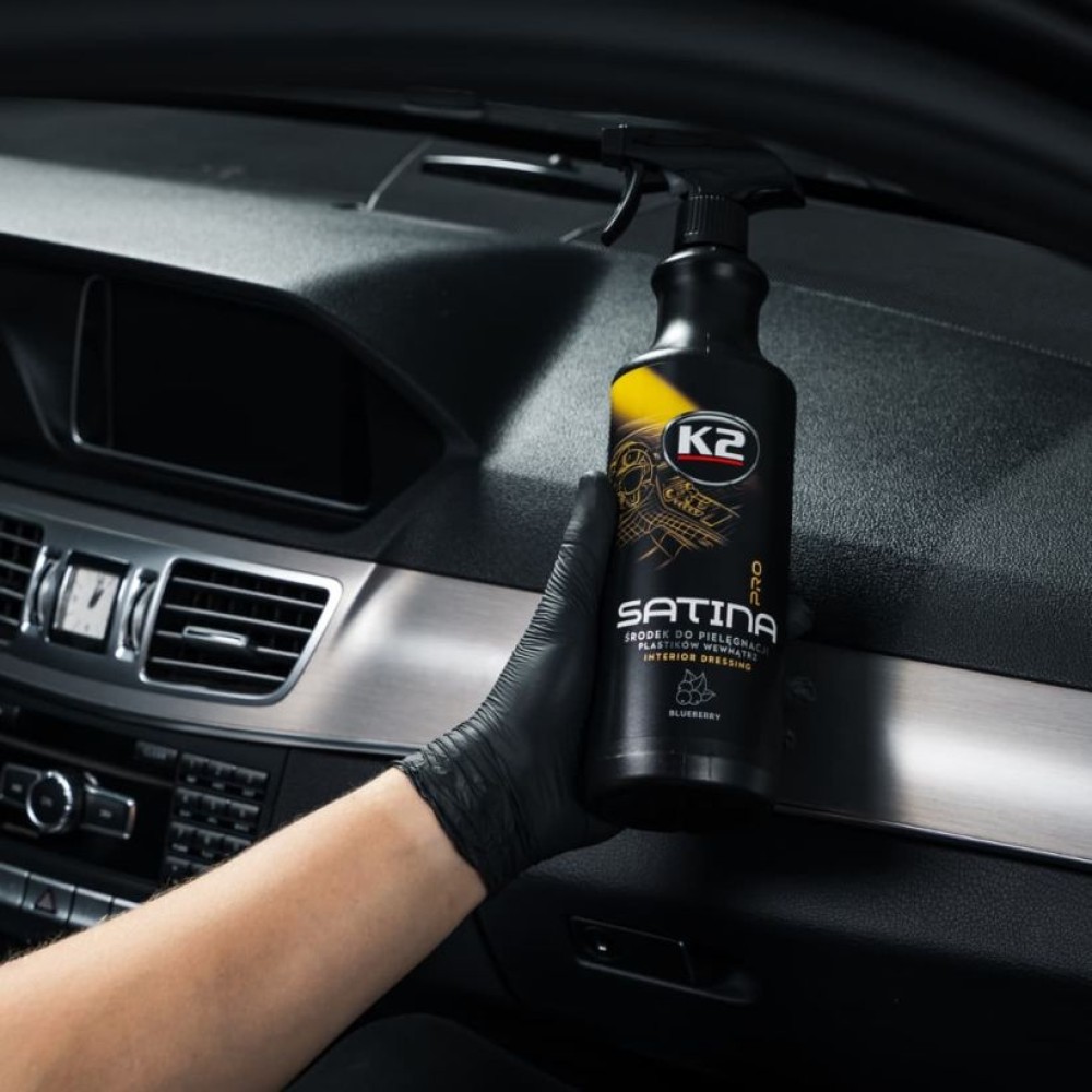 Műszerfalápoló pumpás spray 1 liter K2 Satina Pro Bluberry D5001