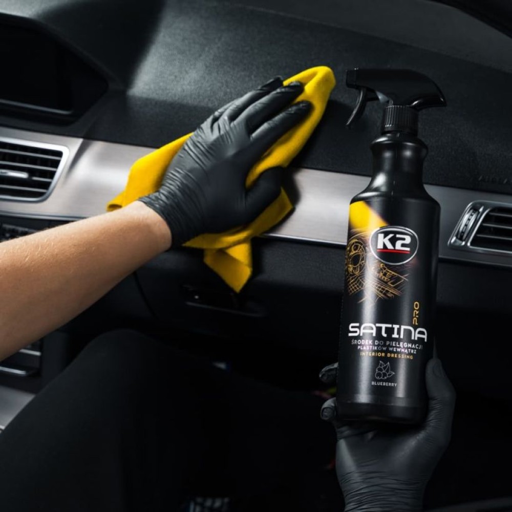 Műszerfalápoló pumpás spray 1 liter K2 Satina Pro Bluberry D5001