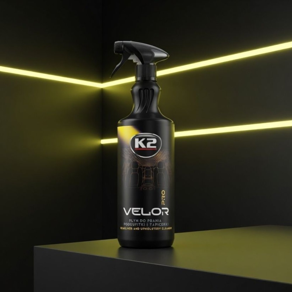 Tetőkárpit- és üléstisztító spray 1 liter K2 Velor Pro D5031