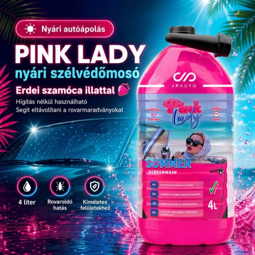 Szélvédőmosó, nyári Pink Lady 4 liter JP Auto