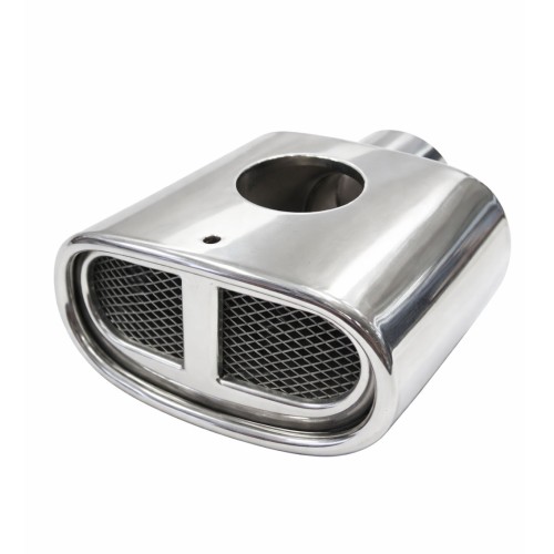 Kipufogóvég, ovális, dupla, 50 mm-es csőre, KPV-HJH008