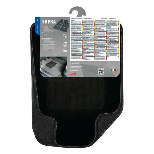 Textilszőnyeg 4db-os univerzális garnitúra, fekete, Lampa SPR C type