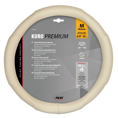 Kormányvédő, bézs, prémium 37-39cm, Lampa Kuro