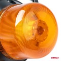 Villogófény, 60 LED-es, IP66 narancssárga, W22M 12V/24V, AMIO 03337