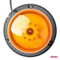 Villogófény, 60 LED-es, IP66 narancssárga, W22M 12V/24V, AMIO 03337