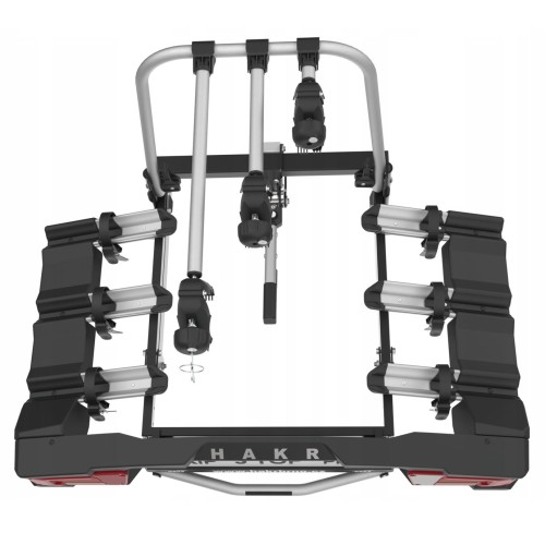 Kerékpártartó vonóhorogra 3db kerékpárhoz, prémium, Hakr Trip 3 Top Plus