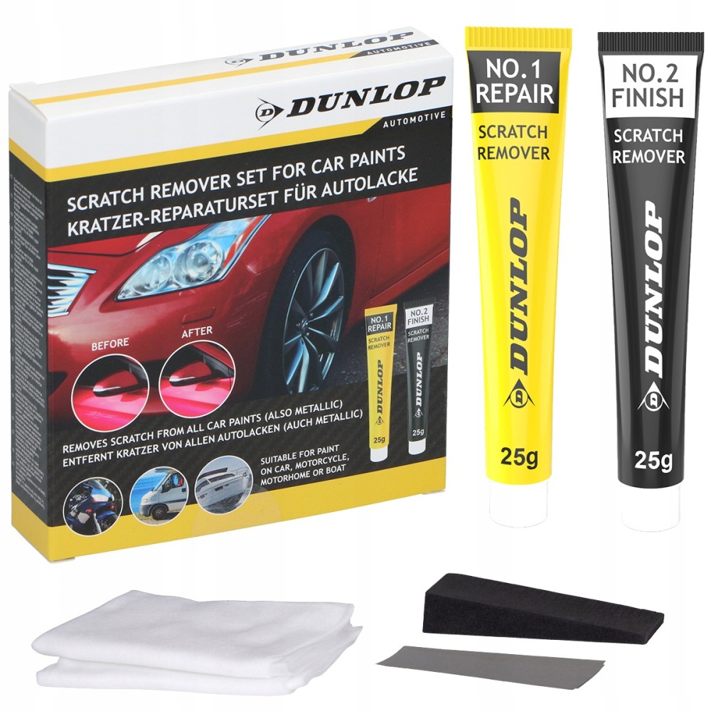 Karcolás javító készlet autó fényezésre 9db-os, Dunlop