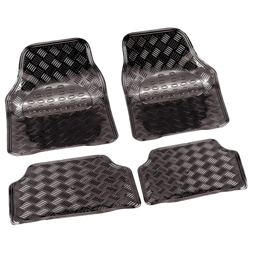 Aluszőnyeg 4db-os granitúra, antracid szürke, Bottari 14109