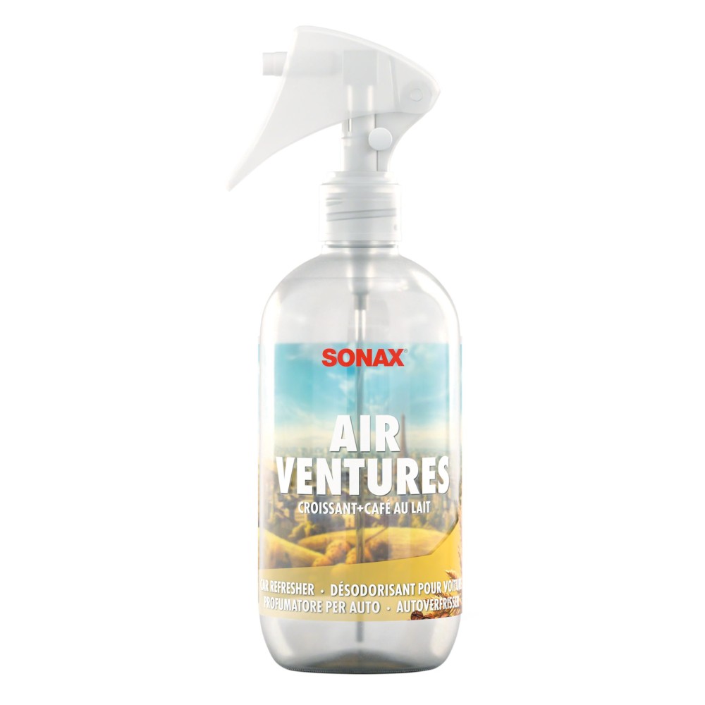 Autóparfüm spray, croissant-tejeskávé, 300 ml, Sonax AirVen­tures Crois­sant+Café au Lait