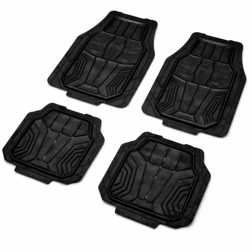 Autószőnyeg 4db-os, univerzális, PVC garnitúra, fekete, méretre vágható, AFHM