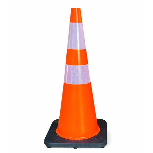 Bója, fényvisszaverő csíkokkal, narancssárga, 70 cm, Maxspeed RSTC007