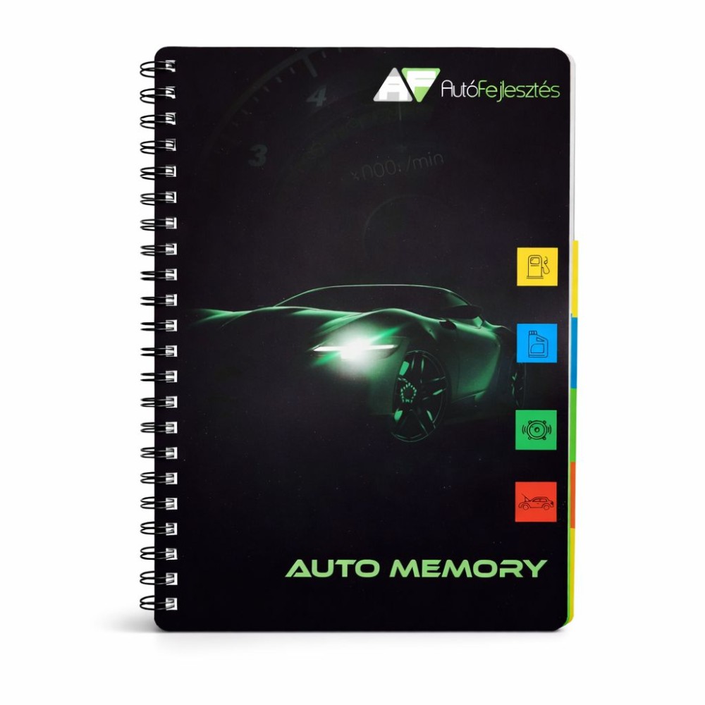 Karbantartást vezető univerzális szervizkönyv - Auto Memory