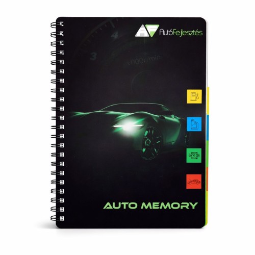 Karbantartást vezető univerzális szervizkönyv - Auto Memory