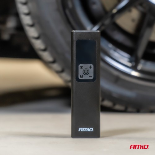 Kompresszor 12V / 100 W, LED kijelzővel, mini, AMIO 04376