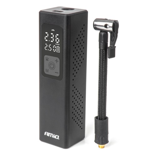 Kompresszor 12V / 100 W, LED kijelzővel, mini, AMIO 04376