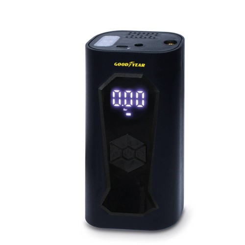 Kompresszor, hordozható, kicsi, 6000mAh akkumulátoros, GoodYear