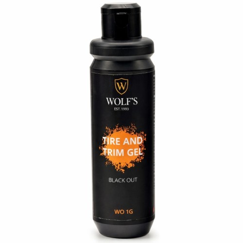 Műanyag- és gumiápoló gél 225 ml, Wolf WO 1G Tire and Trim gel - Black Out