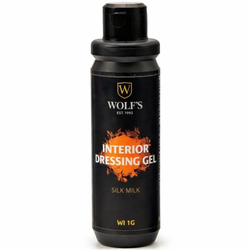 Műszerfal- és műanyagápoló gél, selyem fényű 225 ml, Wolf WI 1G Interior Dressing gel - SILK MILK