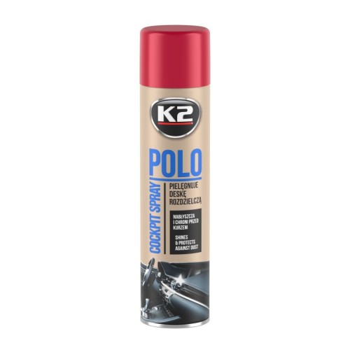 Műszerfalápoló spray eper 750ml K2 Polo Cockpit K4070