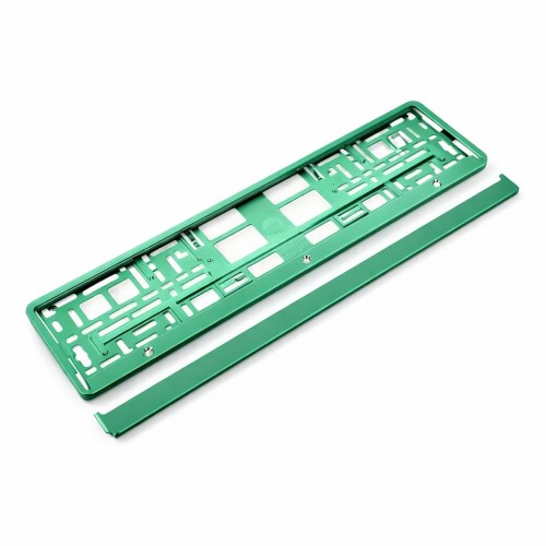 Rendszámtartó, zöld, fémgőzölt, UTAL