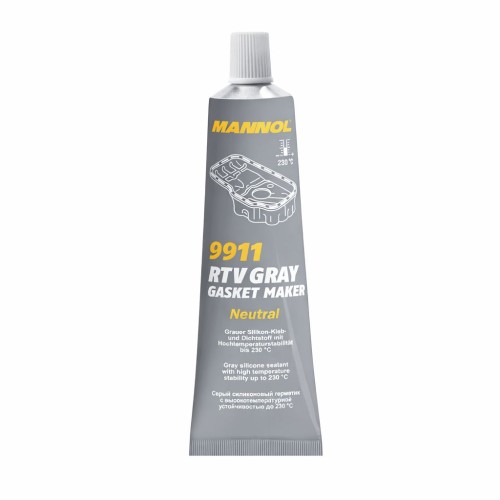 Szilikon tömítő paszta szürke színben neutral (+230°C) Mannol 9911 Gasket Maker