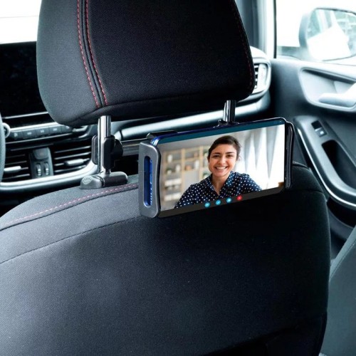 Telefon és Tablet tartó fejtámlára, állítható 12-21cm-ig, Dunlop