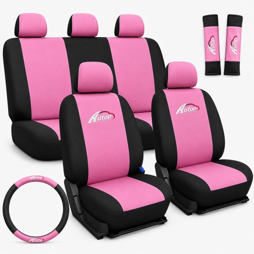 Üléshuzat szett fekete-pink 11db-os ajándékkal AG23001
