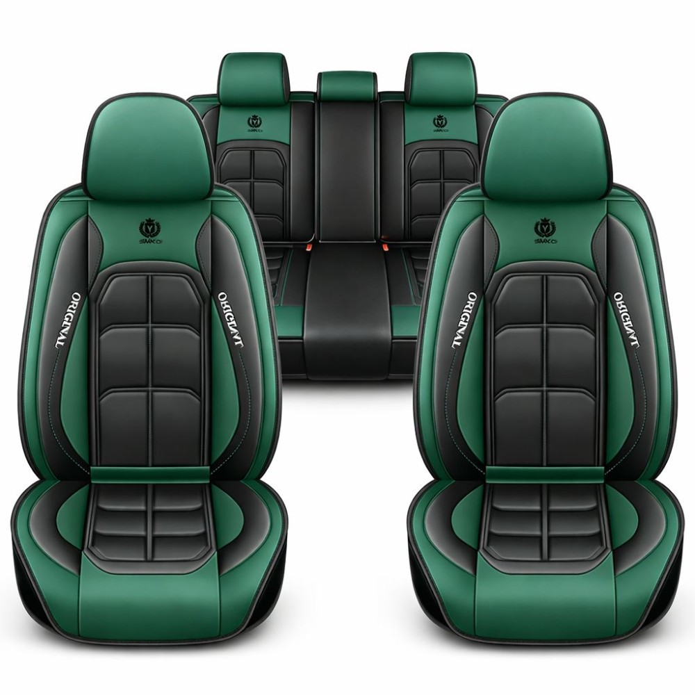 Üléshuzat szett, PU bőr, zöld-fekete, Sonsang Prémium