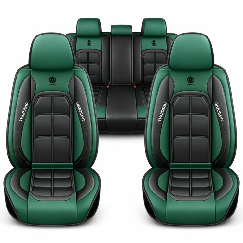 Üléshuzat szett, PU bőr, zöld-fekete, Sonsang Prémium