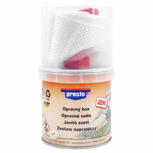 Üvegszálas műgyantás 2K javító készlet 242+8 g, Presto 318672