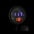 Autós USB-s töltő, voltmérővel és LCD digitális hőmérővel 12/24V, Autolife 13207
