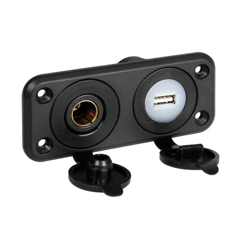 Szivargyújtó aljzat egységesítő beépítő dupla keret EXT csatlakozókhoz Lampa 39010