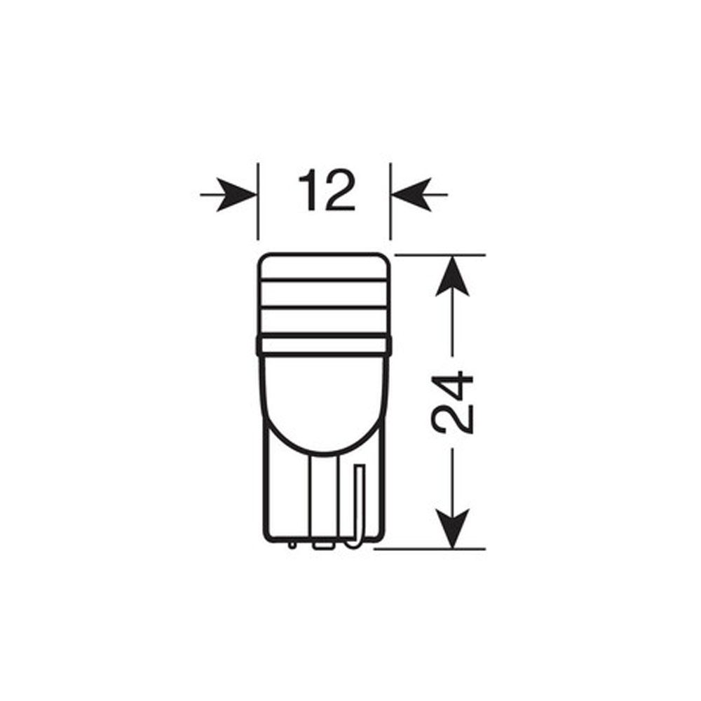 LED T10 12V/5W W5W fehér, párban Lampa 58453