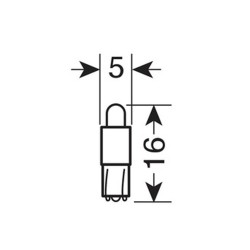 LED T3 12V 5db/csomag Lampa 58489
