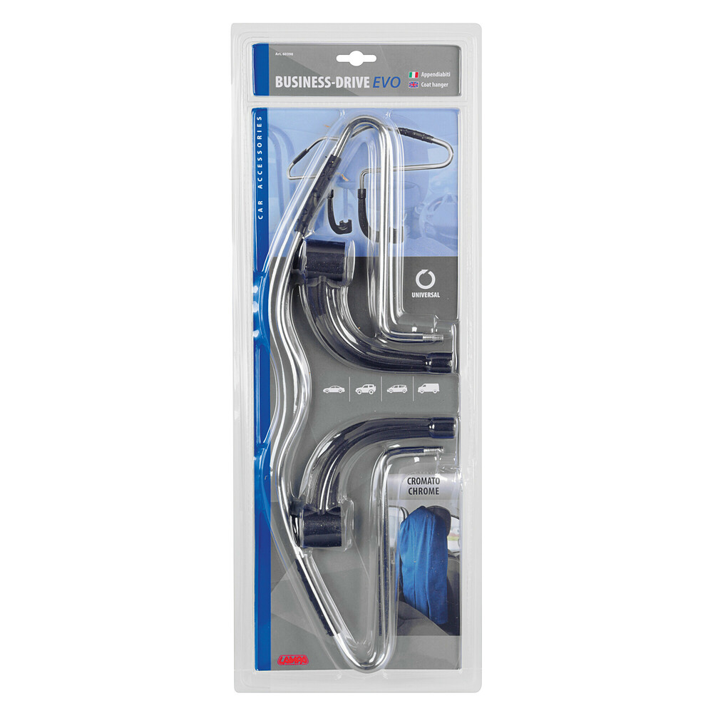 Vállfa, ruhafogas, fejtámlára, Lampa Business-Drive Coat Hanger