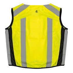 Láthatósági fényvisszaverő mellény, gumírozott XL, EN 1150, Lampa Reflexy