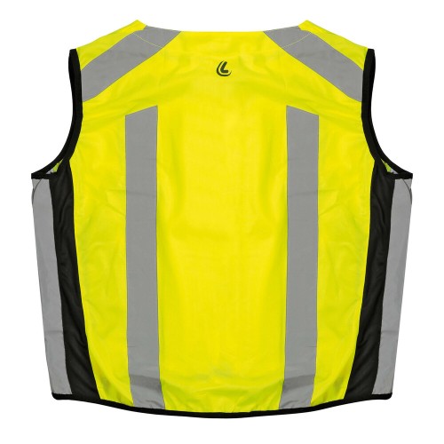 Láthatósági fényvisszaverő mellény, gumírozott XL, EN 1150, Lampa Reflexy