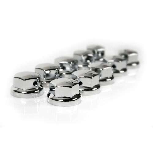 Kerékcsavar kupat szett 32/33mm (busz, kamion), 10db króm, Lampa 98061